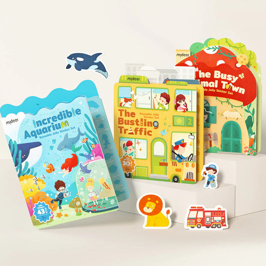 Mideer - Reusable Jelly Sticker Activity Book