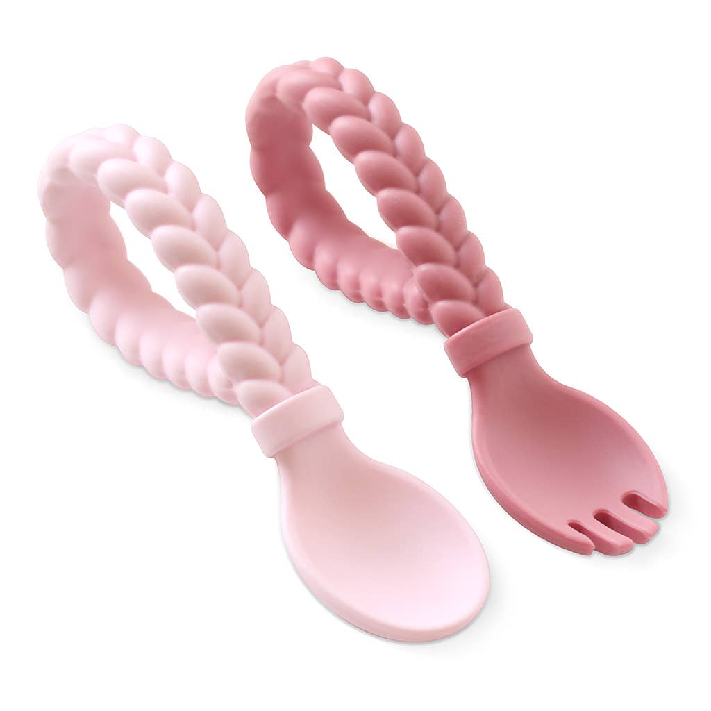 Itzy Ritzy - Sweetie Spoons Spoon + Fork Set: Blue
