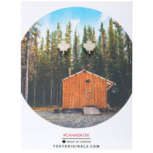 Foxy Originals - Maple Leaf Stud Earrings | Made in Canada