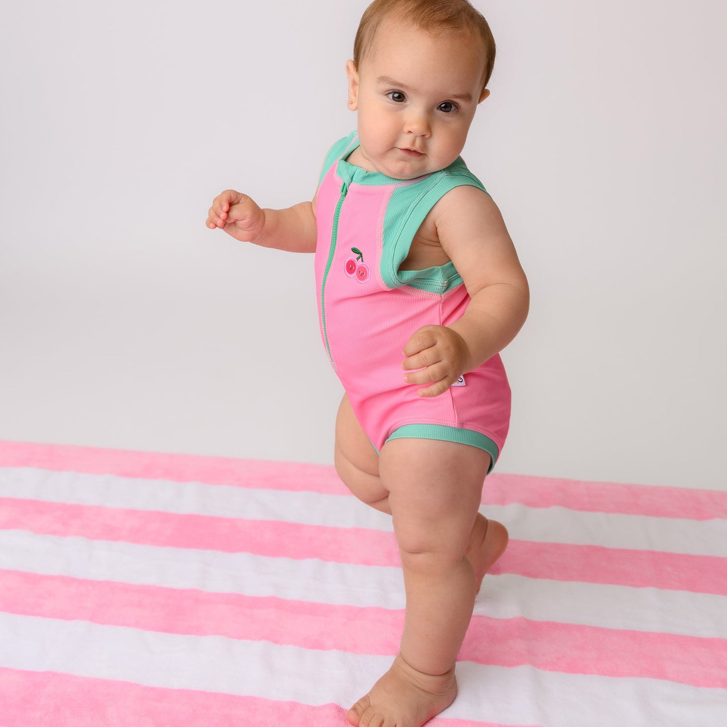 ZOOCCHINI - Short Sleeve Solid Swimsuit