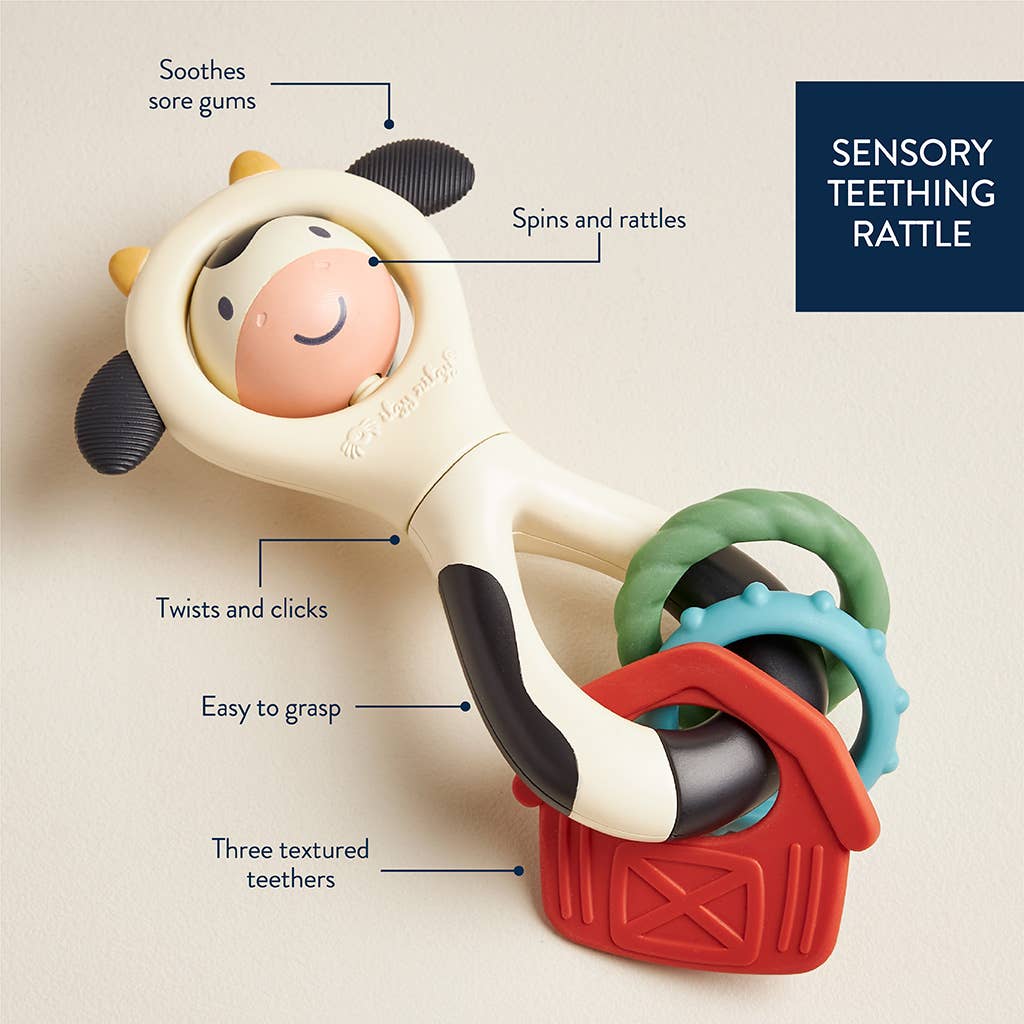 Itzy Ritzy - Itzy Spinner Rattle: Cow