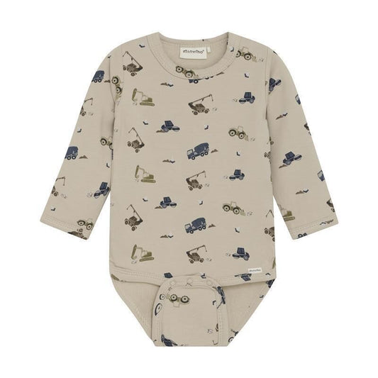 Minymo -Print on Cream Bodysuit - 3M