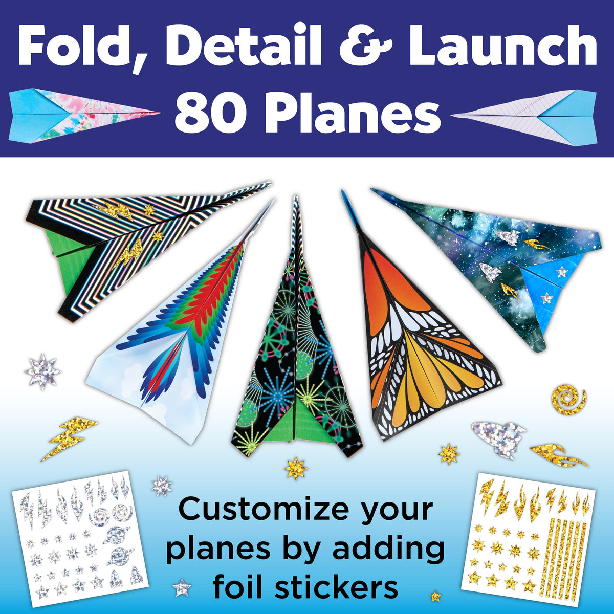 Faber-Castell / Creativity for Kids - Stunt Squadron Paper Airplane Craft Kit for Kids