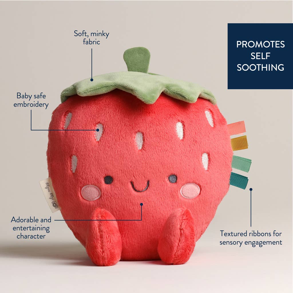 Itzy Ritzy - Sweetie Snuggles Plush: Strawberry