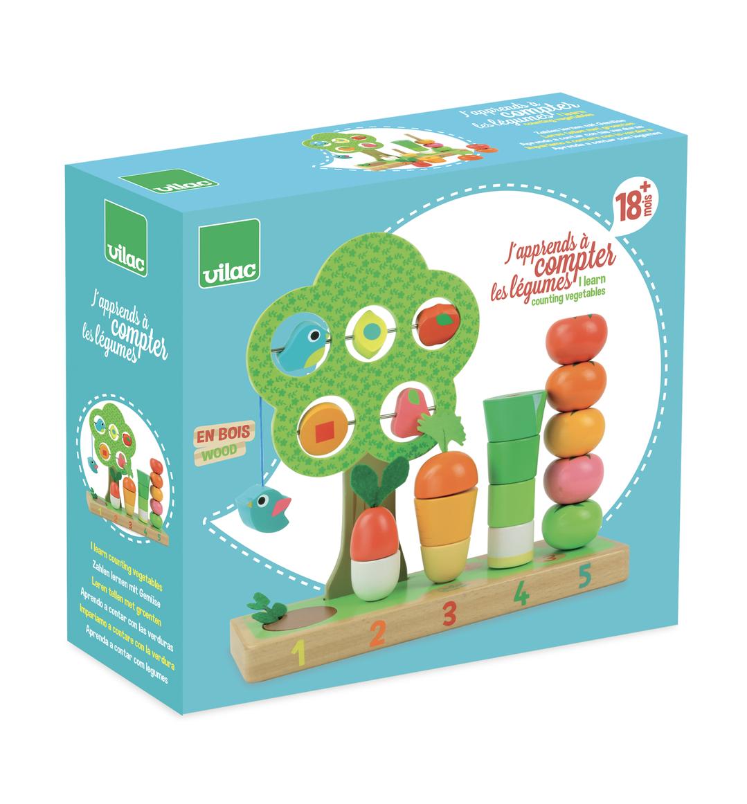 Vilac Activity - I Learn Counting Vegetables