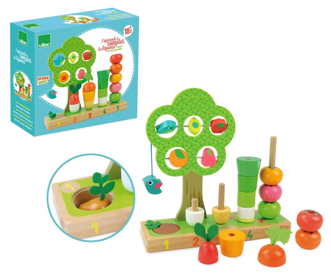 Vilac Activity - I Learn Counting Vegetables