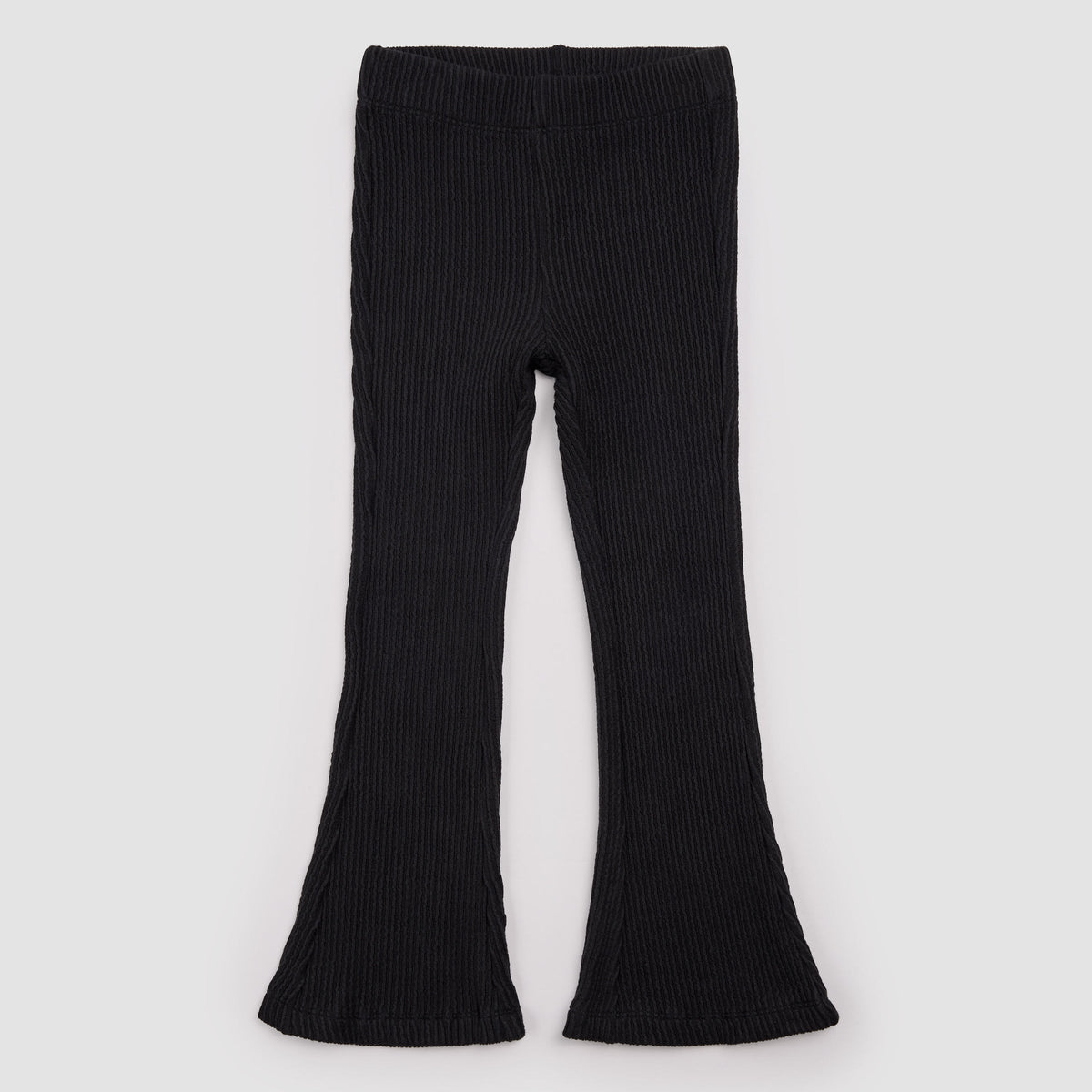 Miles The Label - Flared Knit Pant in Black