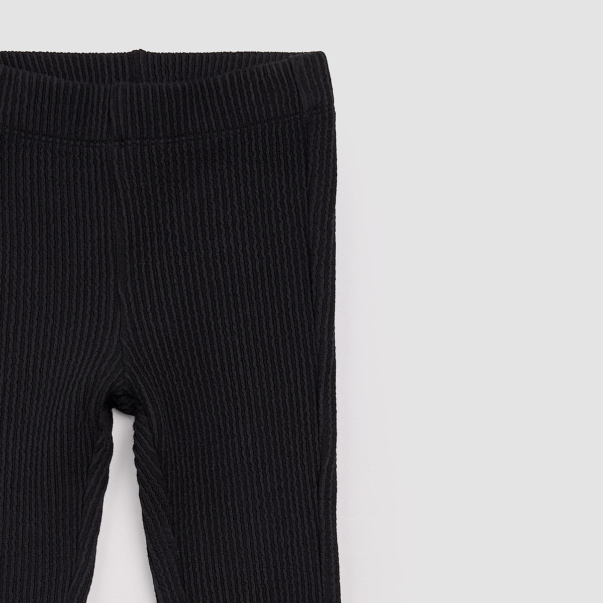 Miles The Label - Flared Knit Pant in Black
