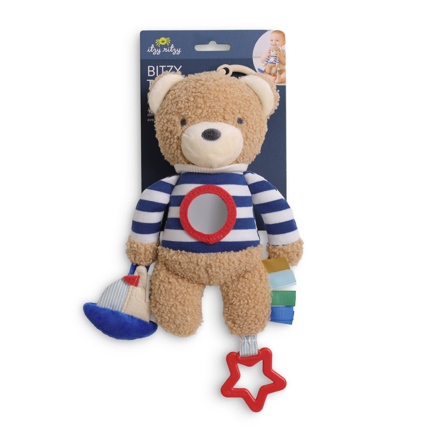 Itzy Ritzy - Bitzy Traveler Plush Sensory Baby Toy