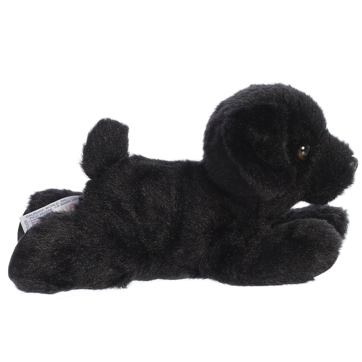 Aurora: Mini Flopsie - Blackie Labrador Dog Plush - 8"