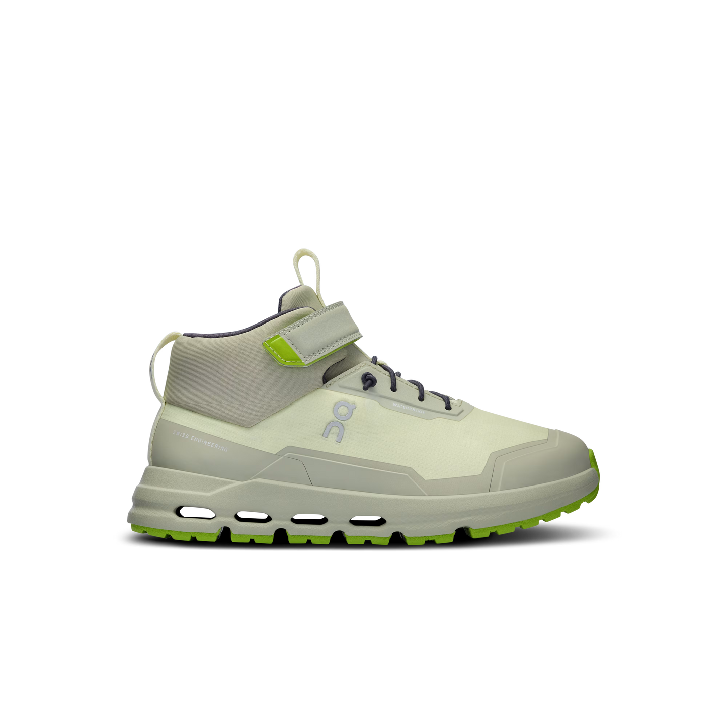 On Cloudhero Kids Mid Waterproof Shoe Seedling | Chalk
