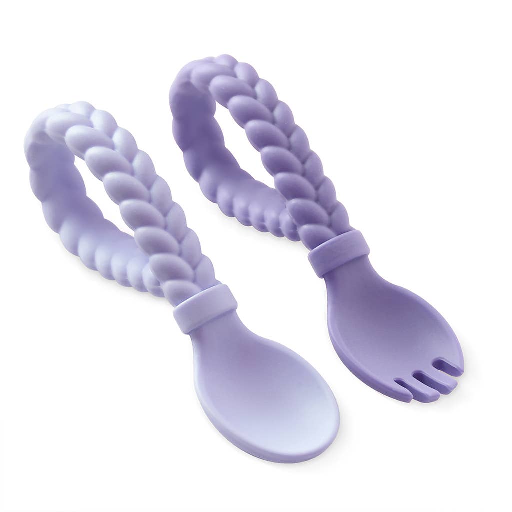 Itzy Ritzy - Sweetie Spoons Spoon + Fork Set: Blue