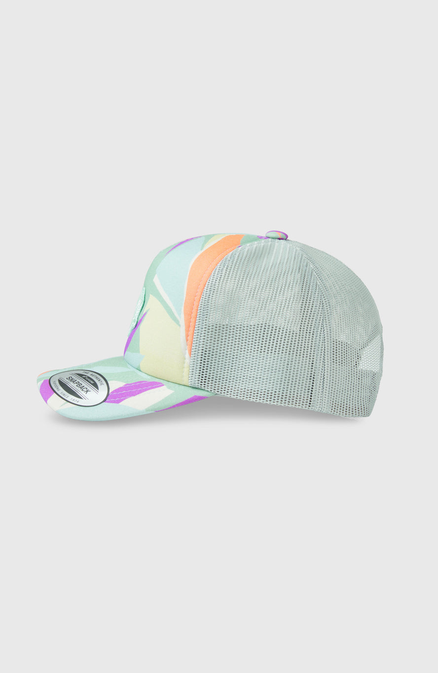 O'Neill Summer Girls Camp Trucker Hat - Green Wmns Tropicana
