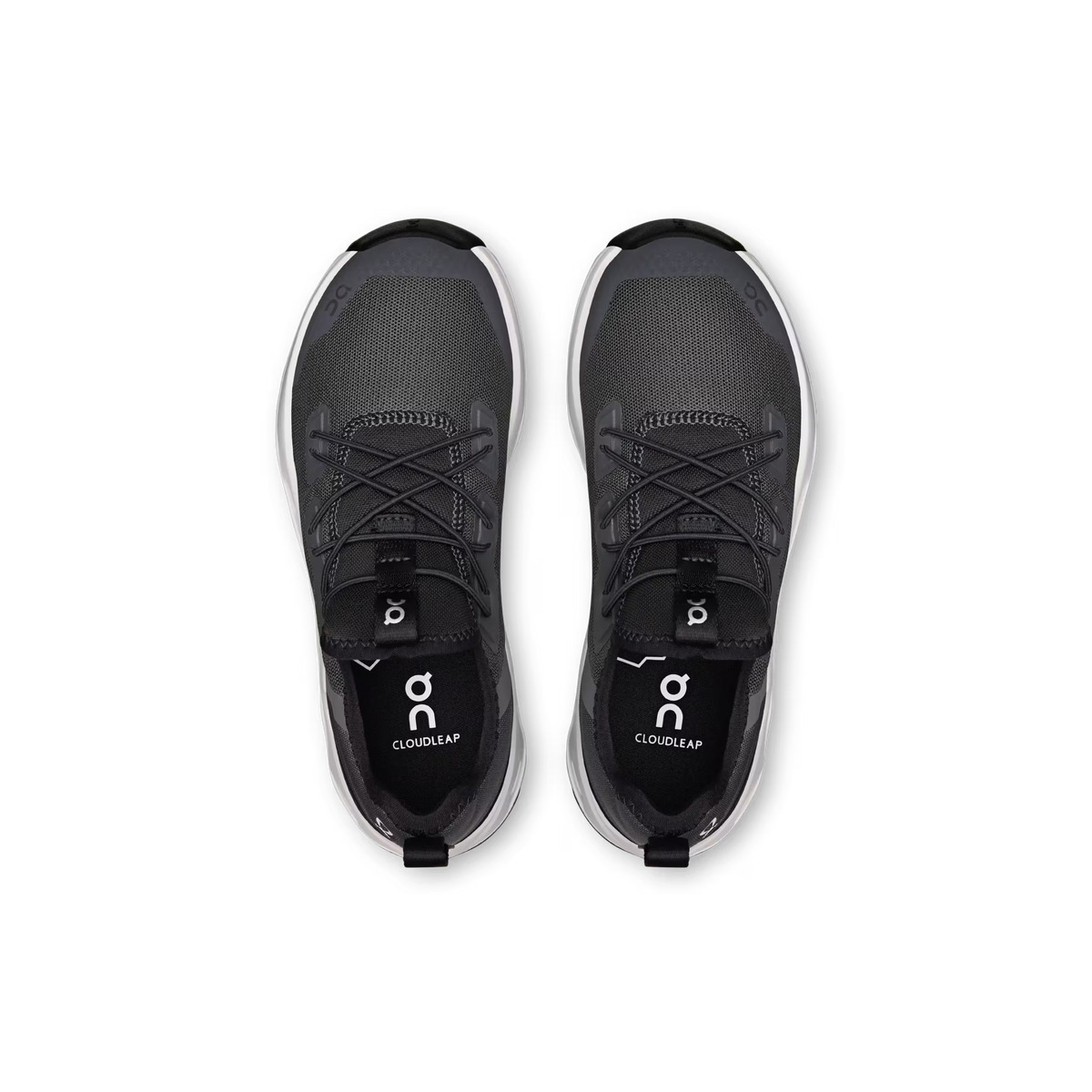 On Cloudleap Running Shoe Kids - Black | White