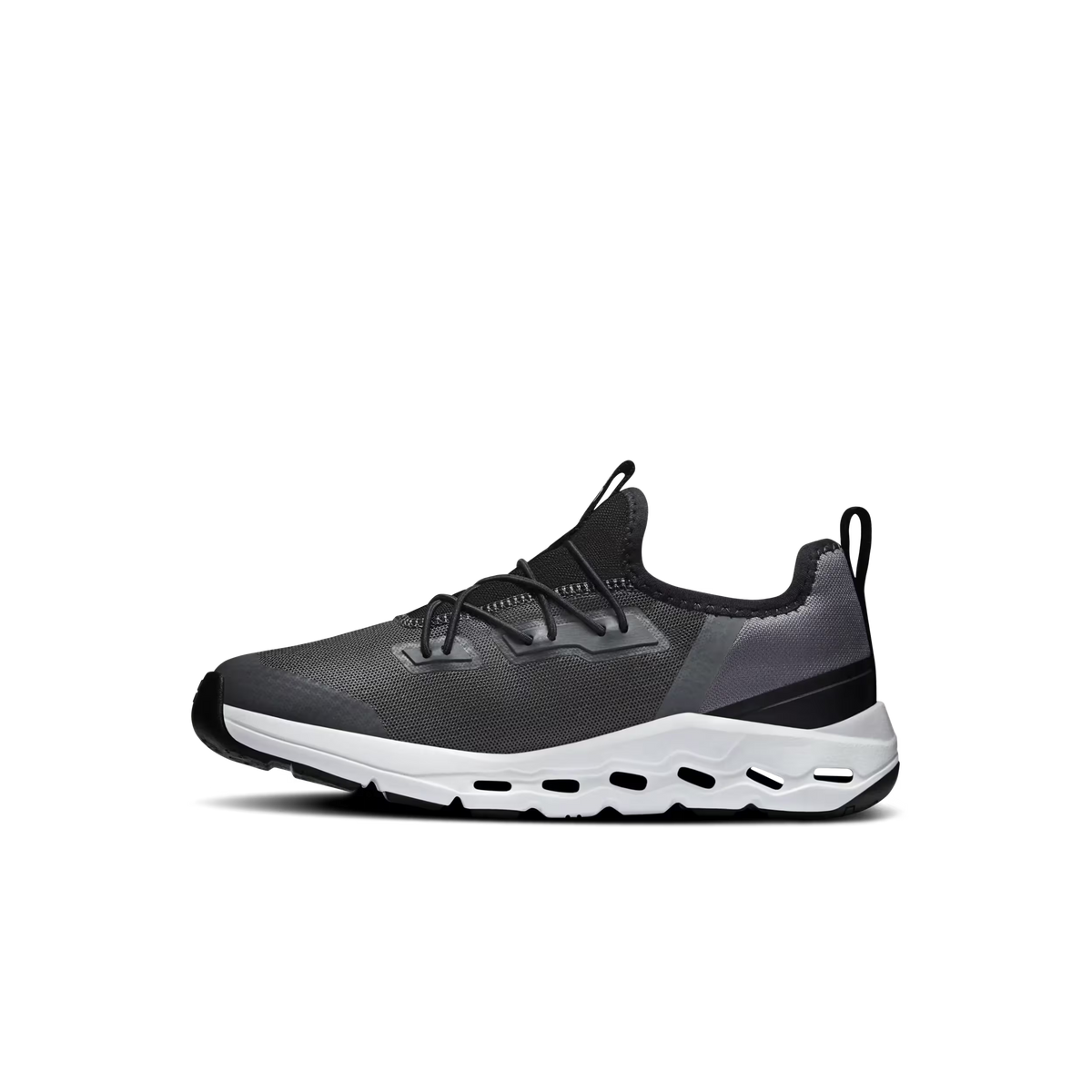 On Cloudleap Running Shoe Kids - Black | White