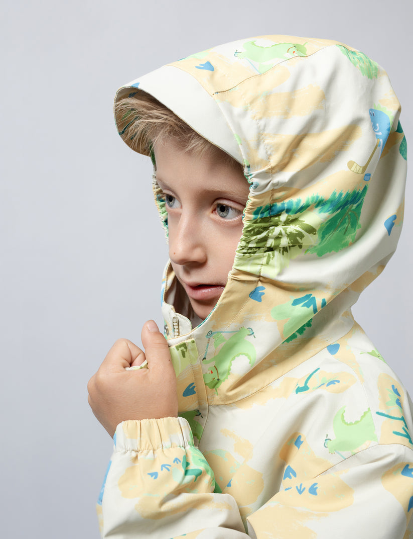 Walking Pi - Little Stanley Fleece Lined Rain Jacket