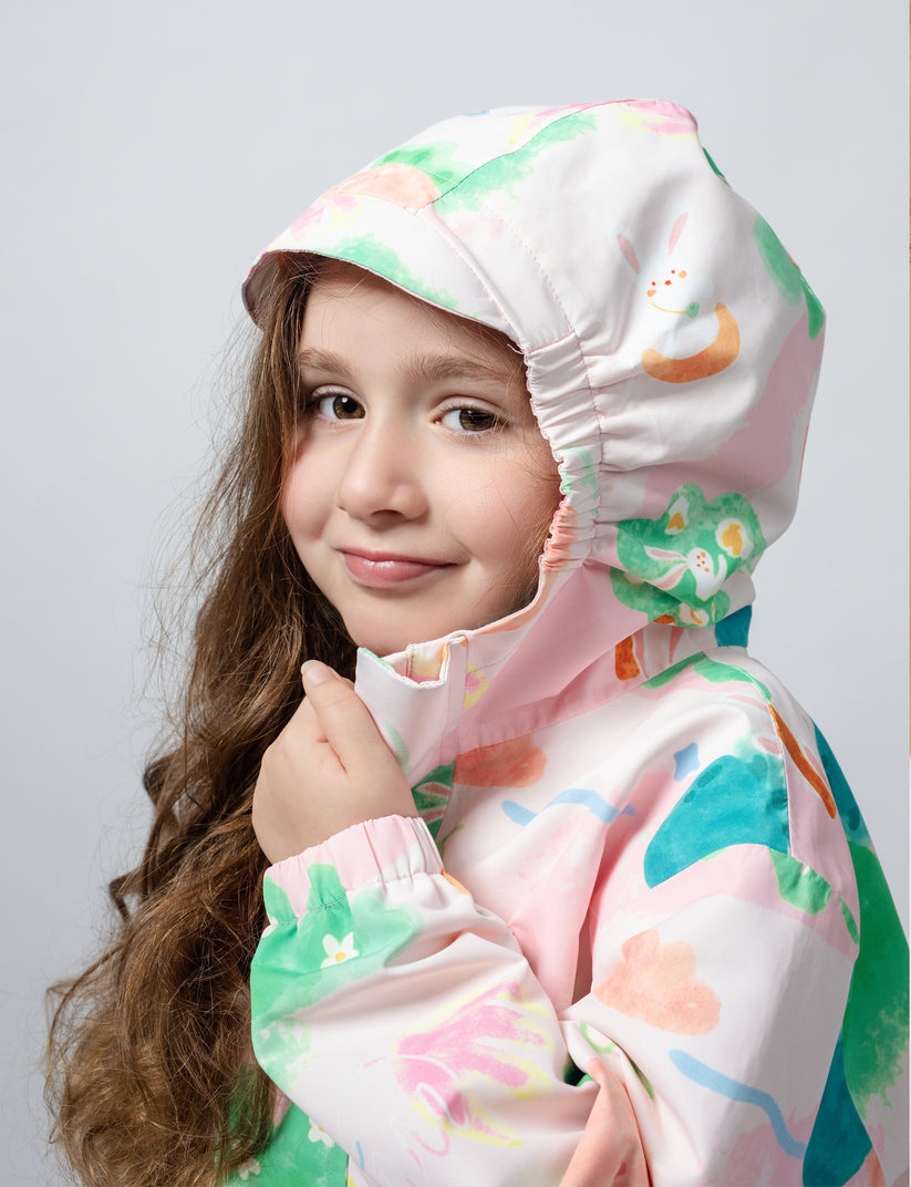 Walking Pi - Little Stanley Fleece Lined Rain Jacket