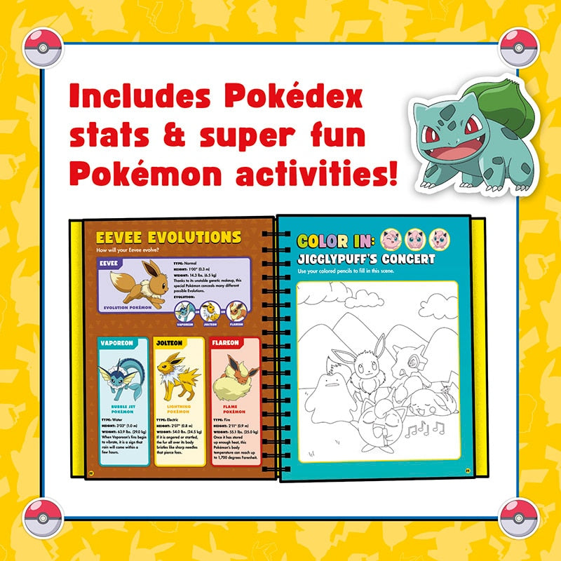 Klutz Pokémon Color Your Own Fuzzy Stickers