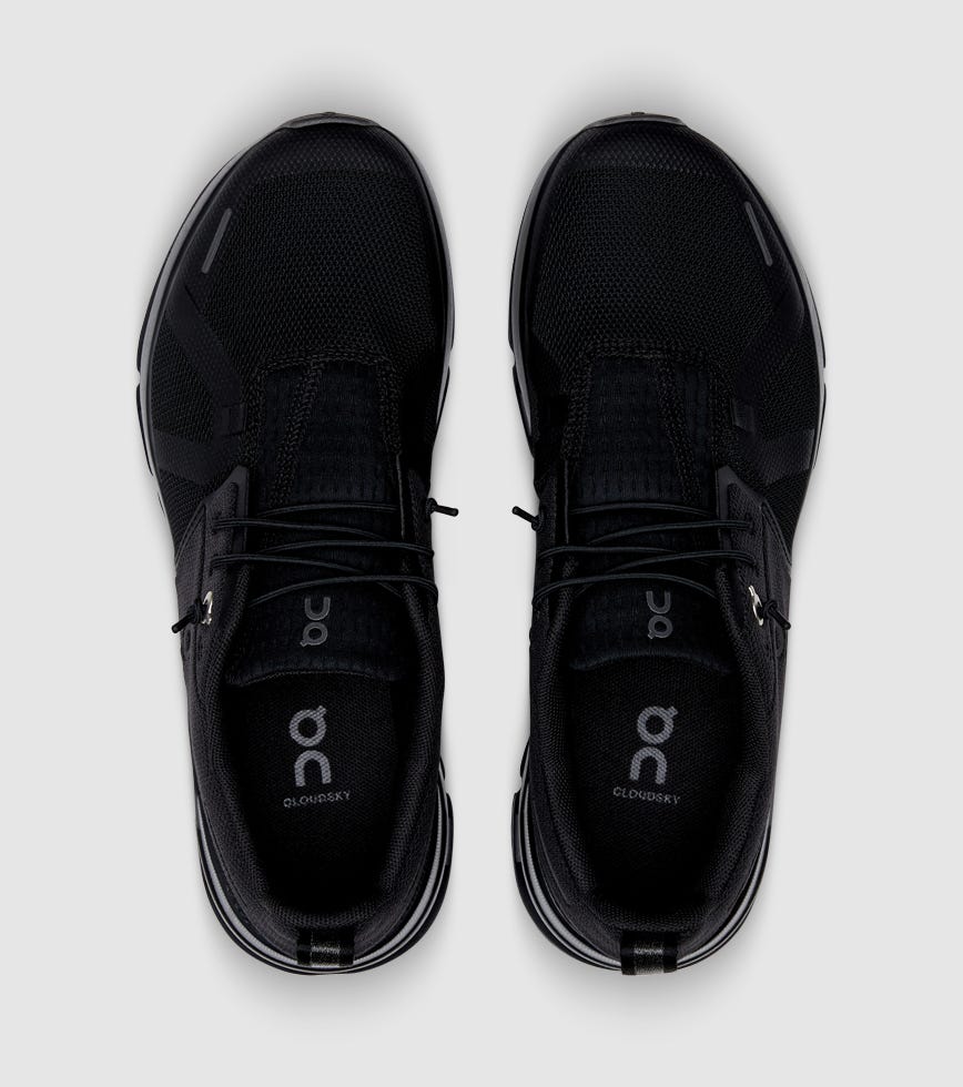 On Cloud Sky Youth Running Shoe All Black