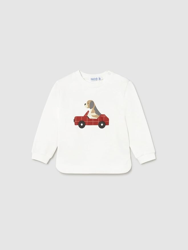 Mayoral - Long Sleeve Puppy Shirt & Joggers