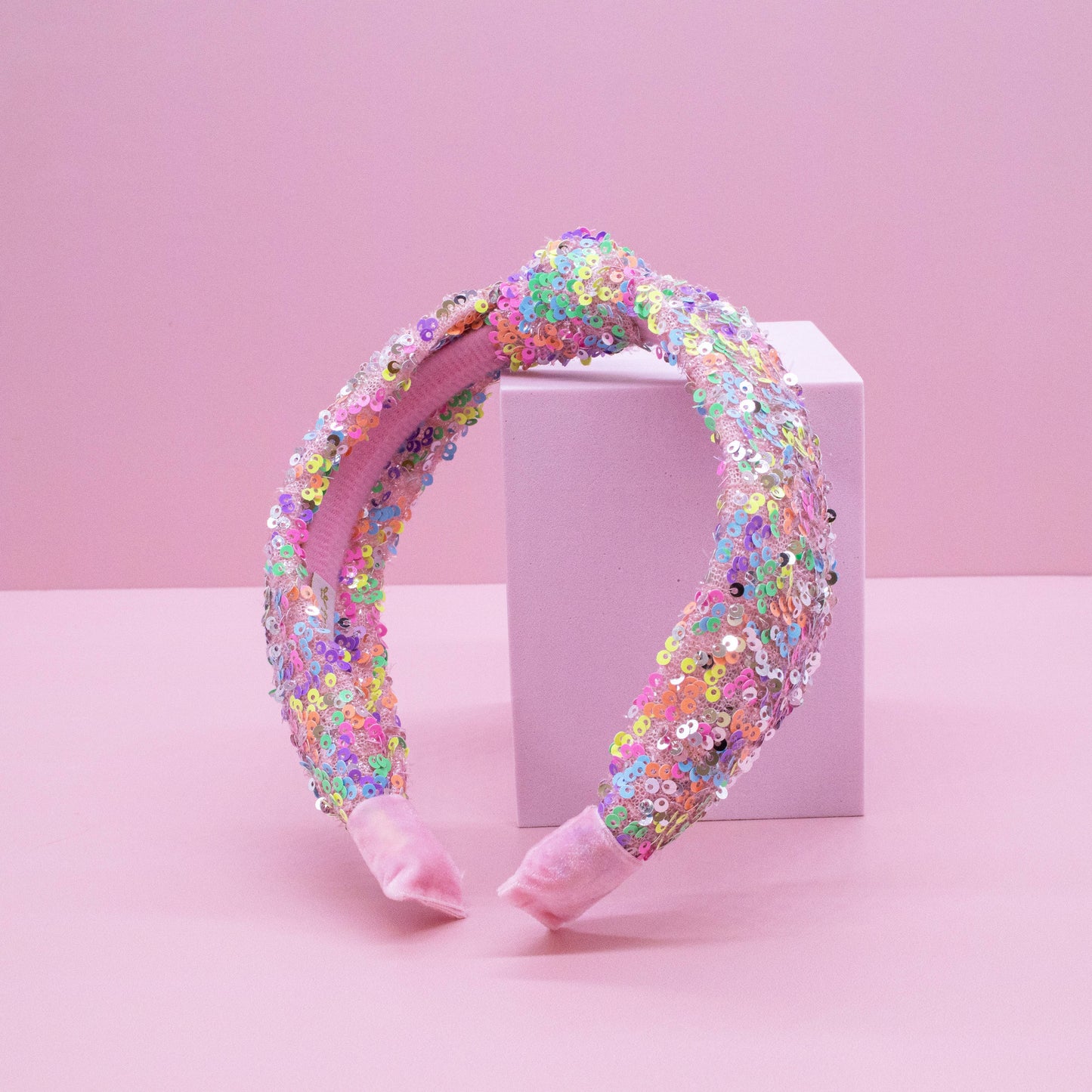 Frog Sac - Kids Knot Headband - Sequin Knotted Hair Band Accessories