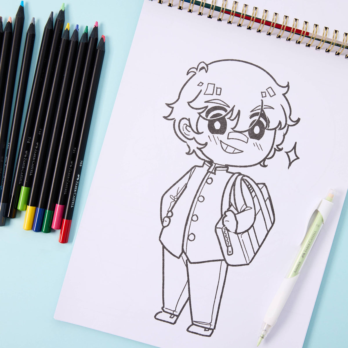 Faber-Castell / Creativity for Kids - Anime Drawing - Japanese Adventures Edition Coloring Book