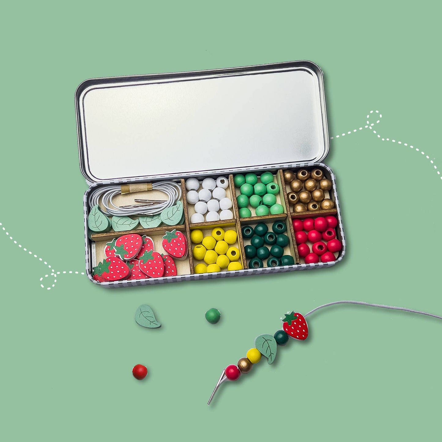 Cotton Twist - Strawberry Bracelet Bead Kit