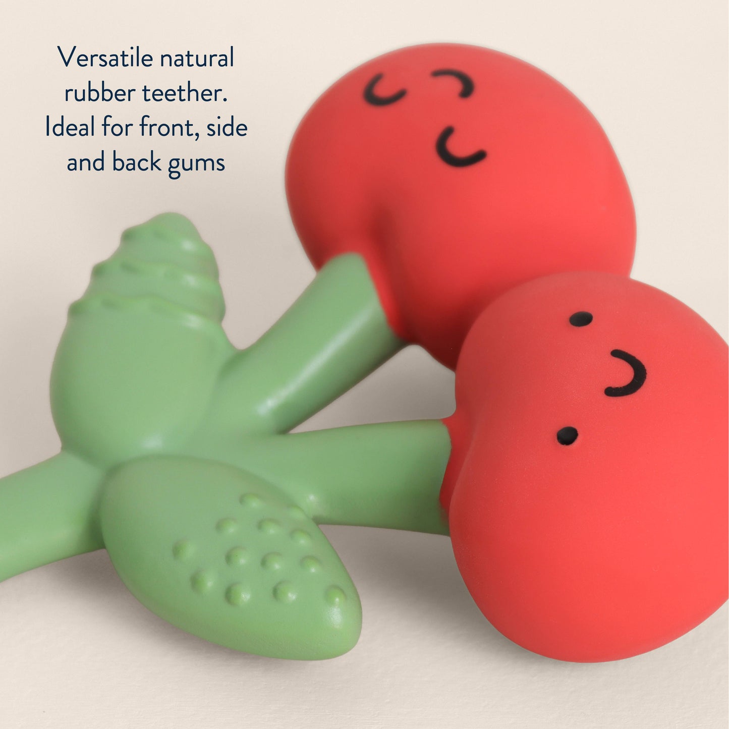 Itzy Ritzy - Comfort Crew: Cherry Natural Rubber Teether
