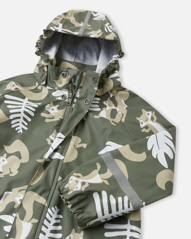Reima Waterproof Rain Jacket Vesi Greyish Green