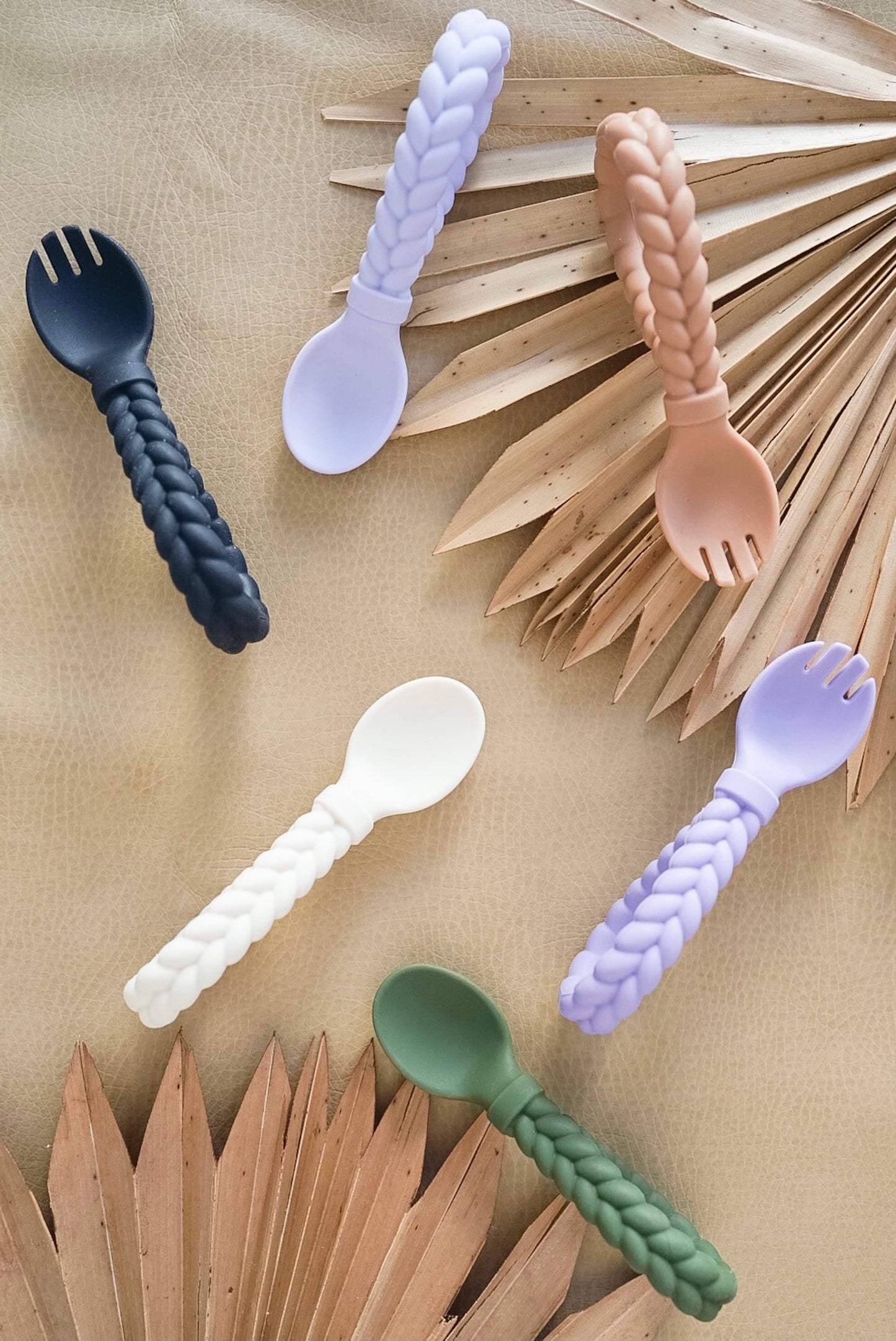 Itzy Ritzy - Sweetie Spoons Spoon + Fork Set: Blue