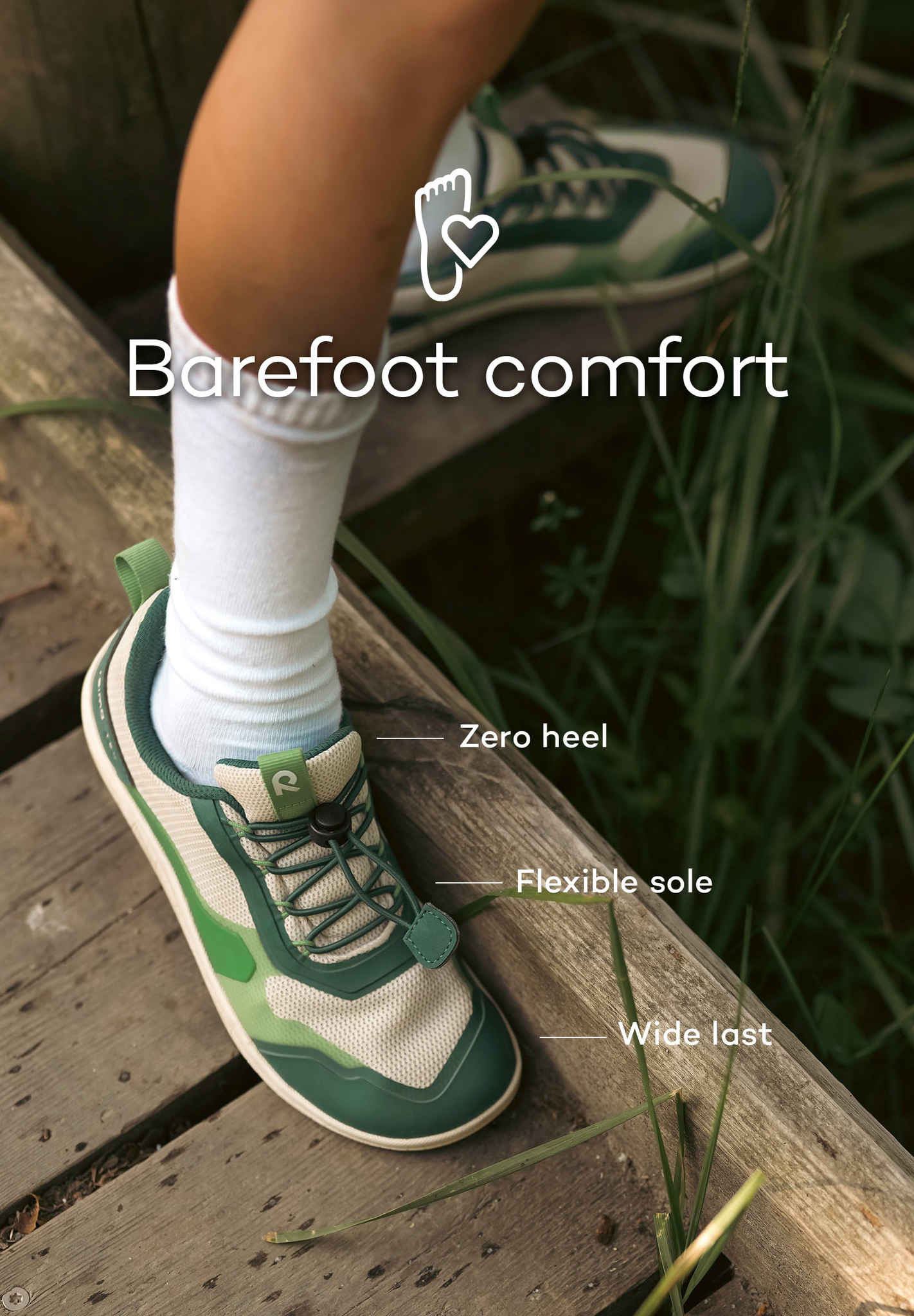 Reima - Reimatec barefoot shoes, Tallustelu -Green