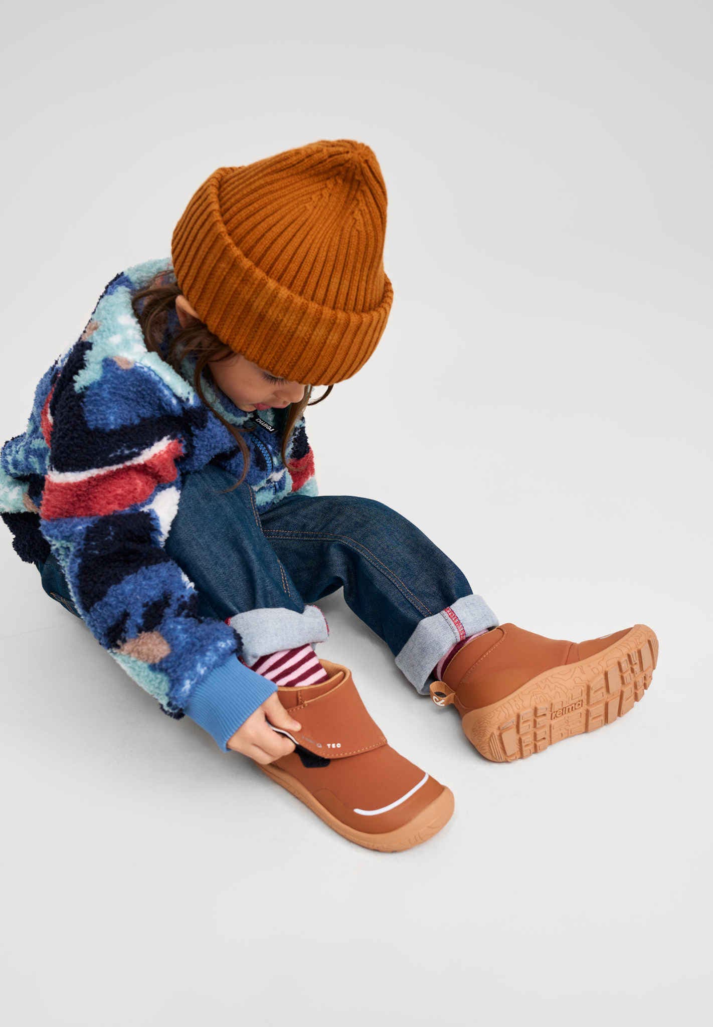 Reima - Waterproof Reimatec Barefoot Shoes, Hyppi - Cinnamon Brown