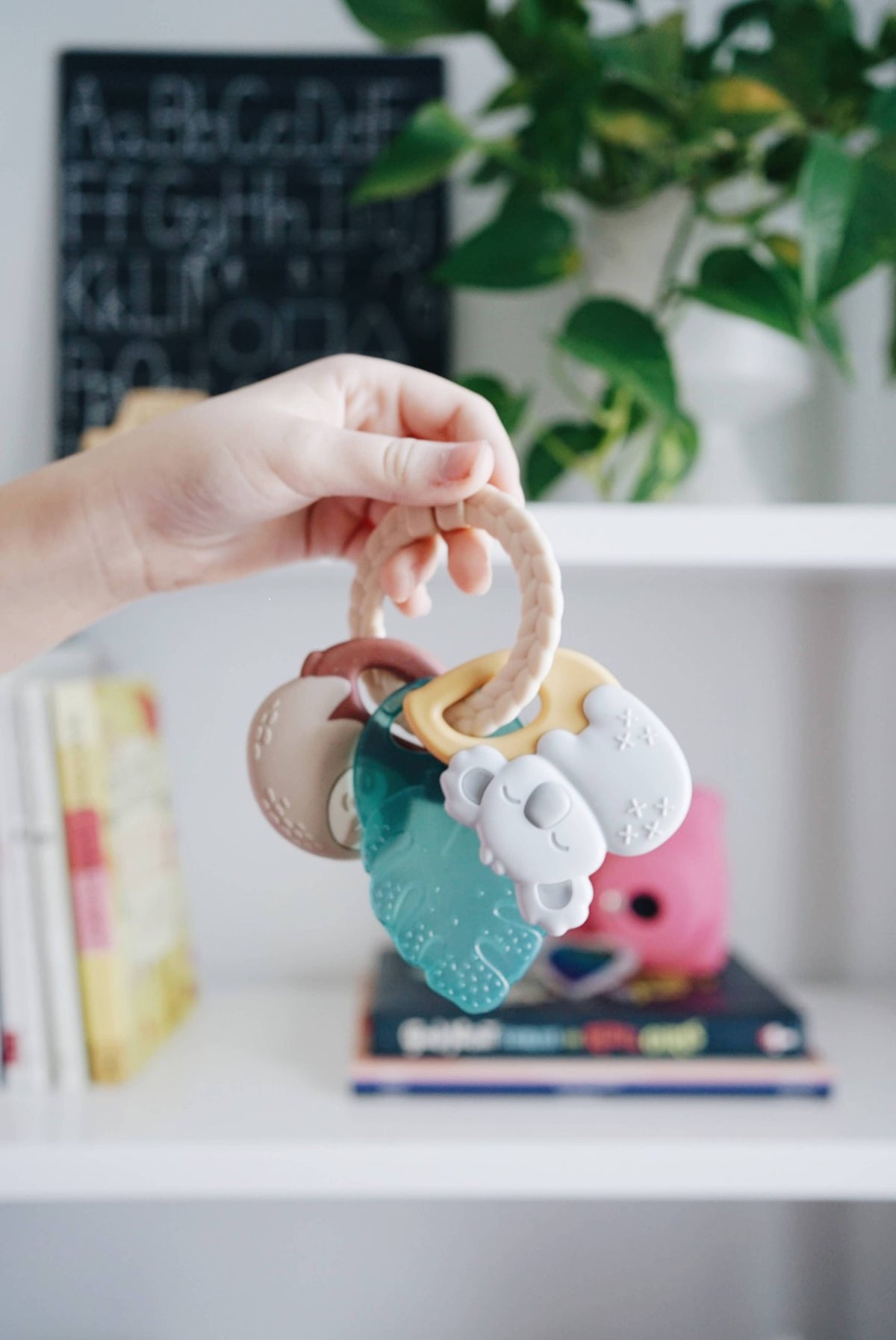 Itzy Ritzy Canada - Tropical Itzy Keys Texture Ring With Teether + Rattle