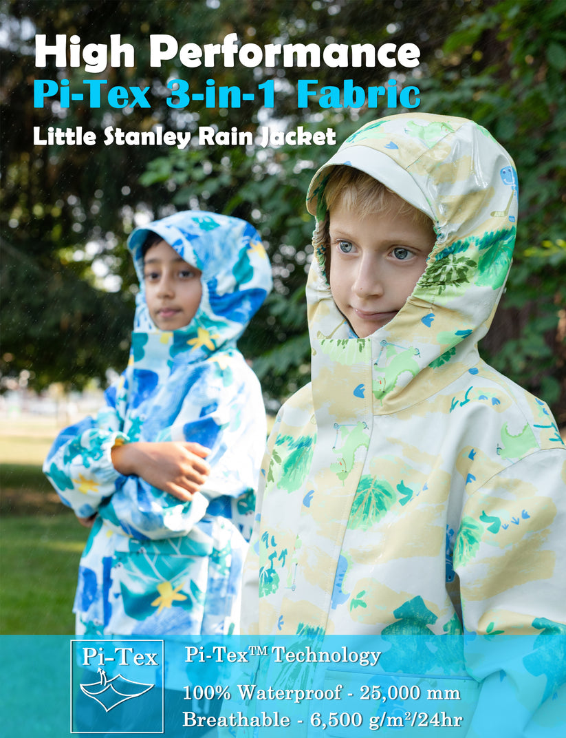 Walking Pi - Little Stanley Fleece Lined Rain Jacket