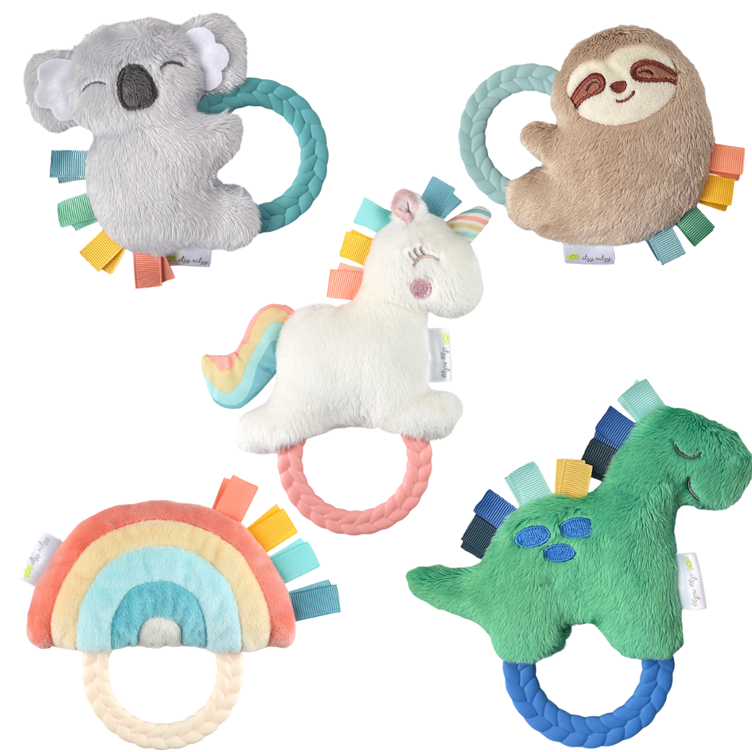 Itzy Ritzy - Ritzy Rattle Pal Plush Rattle Pal with Teether: Unicorn
