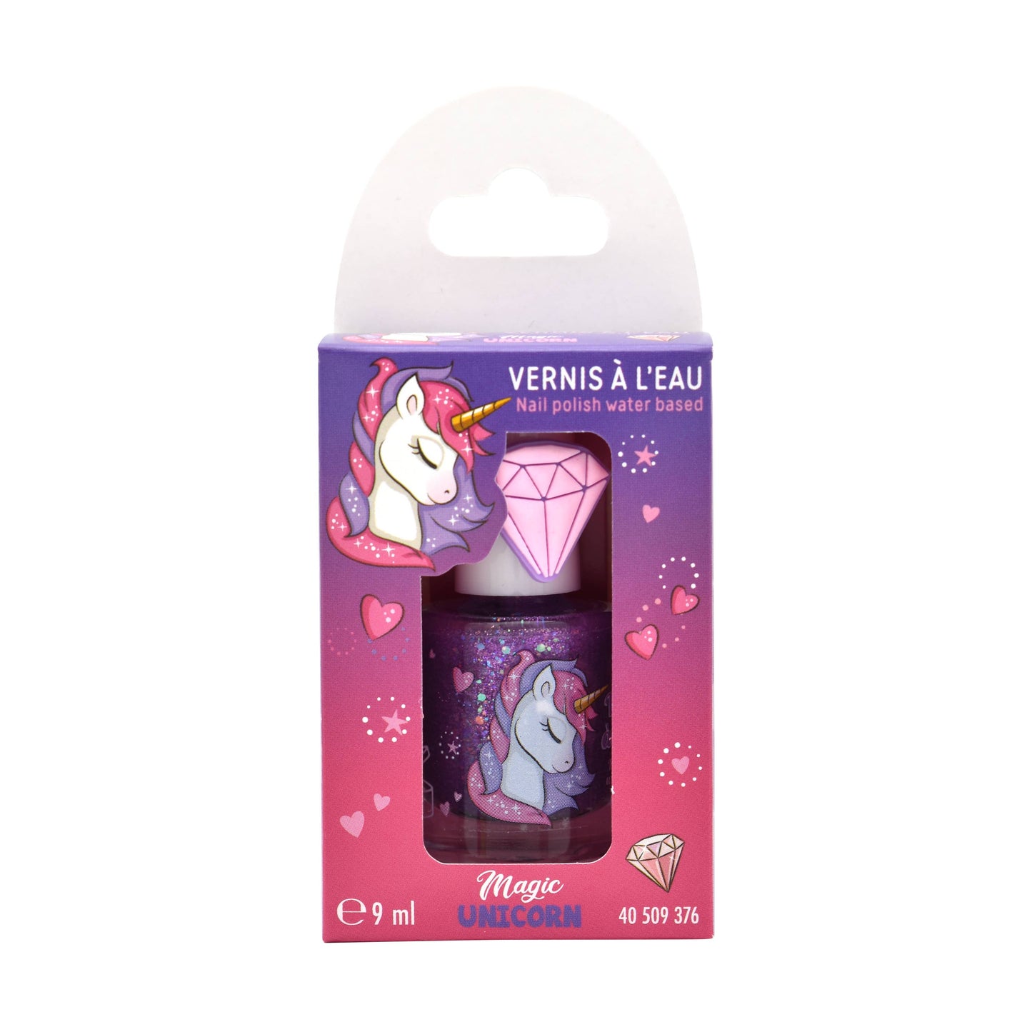 Takecare - Magic Unicorn - Water-based Nail Polish With Ring - 9 ml