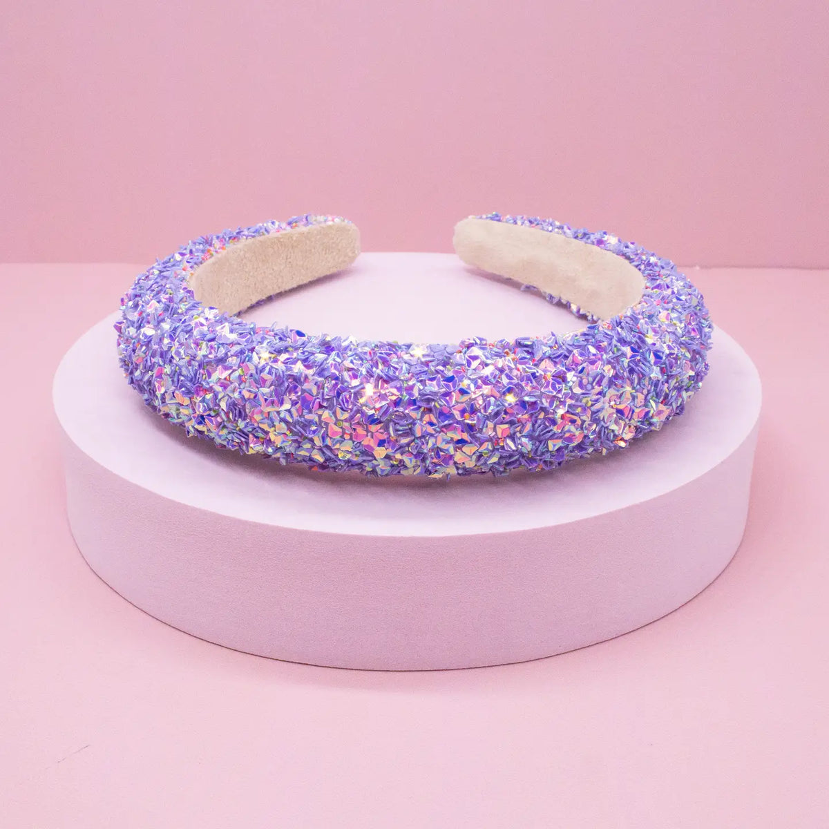 Frog Sac Kids Padded Headband, Chunky Sequin Hair Band