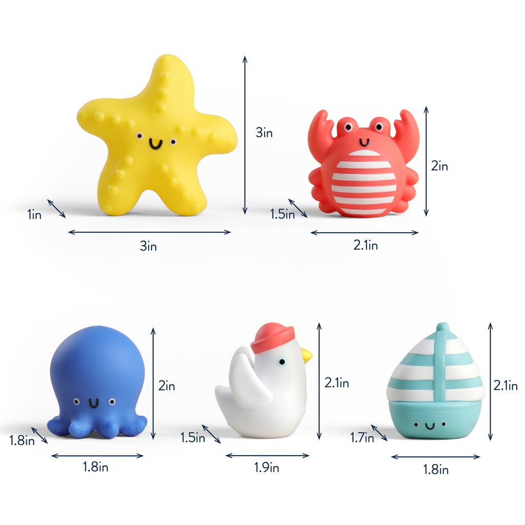 Itzy Ritzy - Itzy Bitzy Puppets - Bath + Storytelling: Nautical Friends Toys