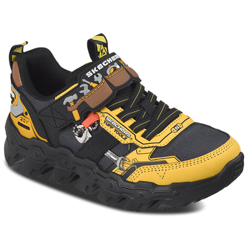 Skechers Mega-Flex Lite Tuff Toolz sneaker in Yellow/Black for boys