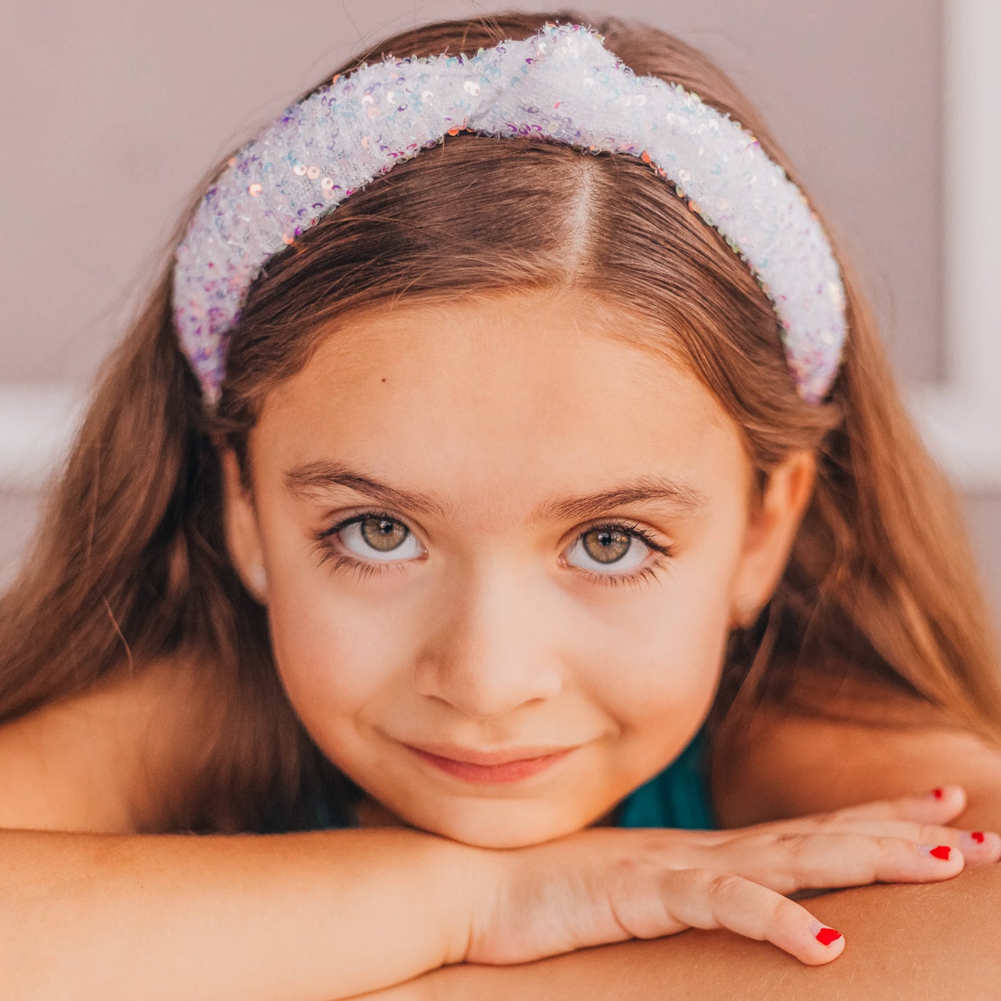 Frog Sac - Kids Knot Headband - Sequin Knotted Hair Band Accessories
