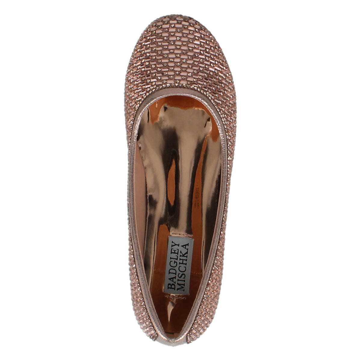 Badgley Mischka Girls Celeste Crystal Ballet Flat