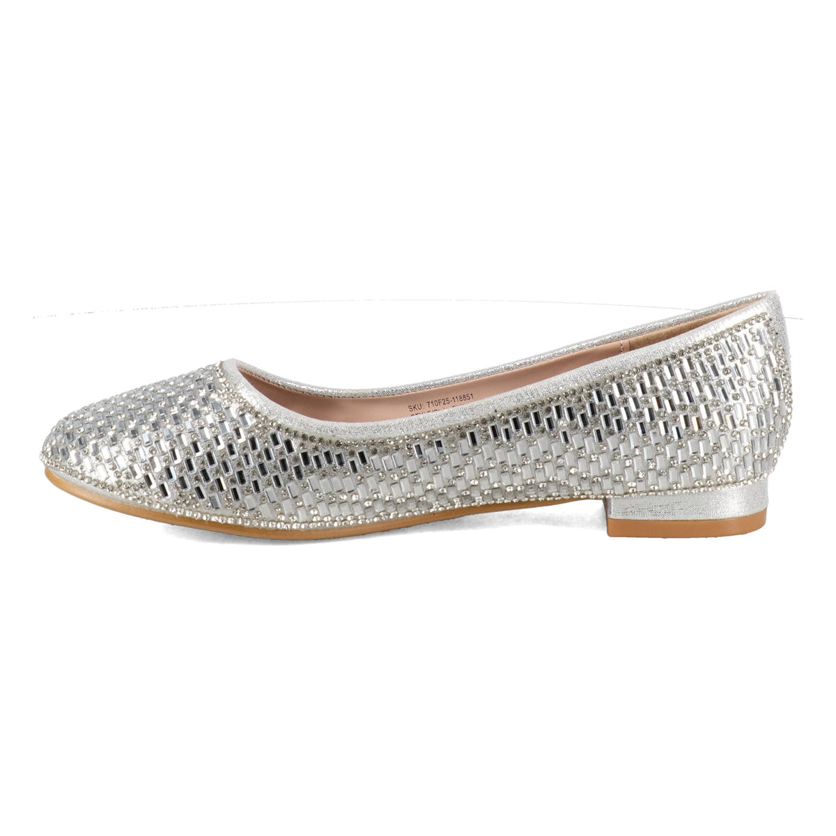 Badgley Mischka Girls Celeste Crystal Ballet Flat