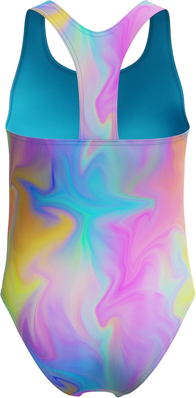 Speedo - Printed Racerback One Piece Swim Suit