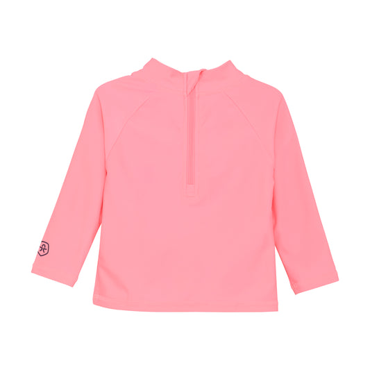 Color Kids UV Long Sleeve Sun Shirt Pink Butterflies & Flowers - 1Y