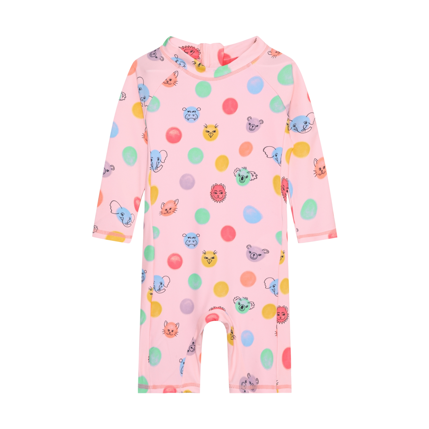 Color Kids - All Over Print Long Sleeve Swimsuit