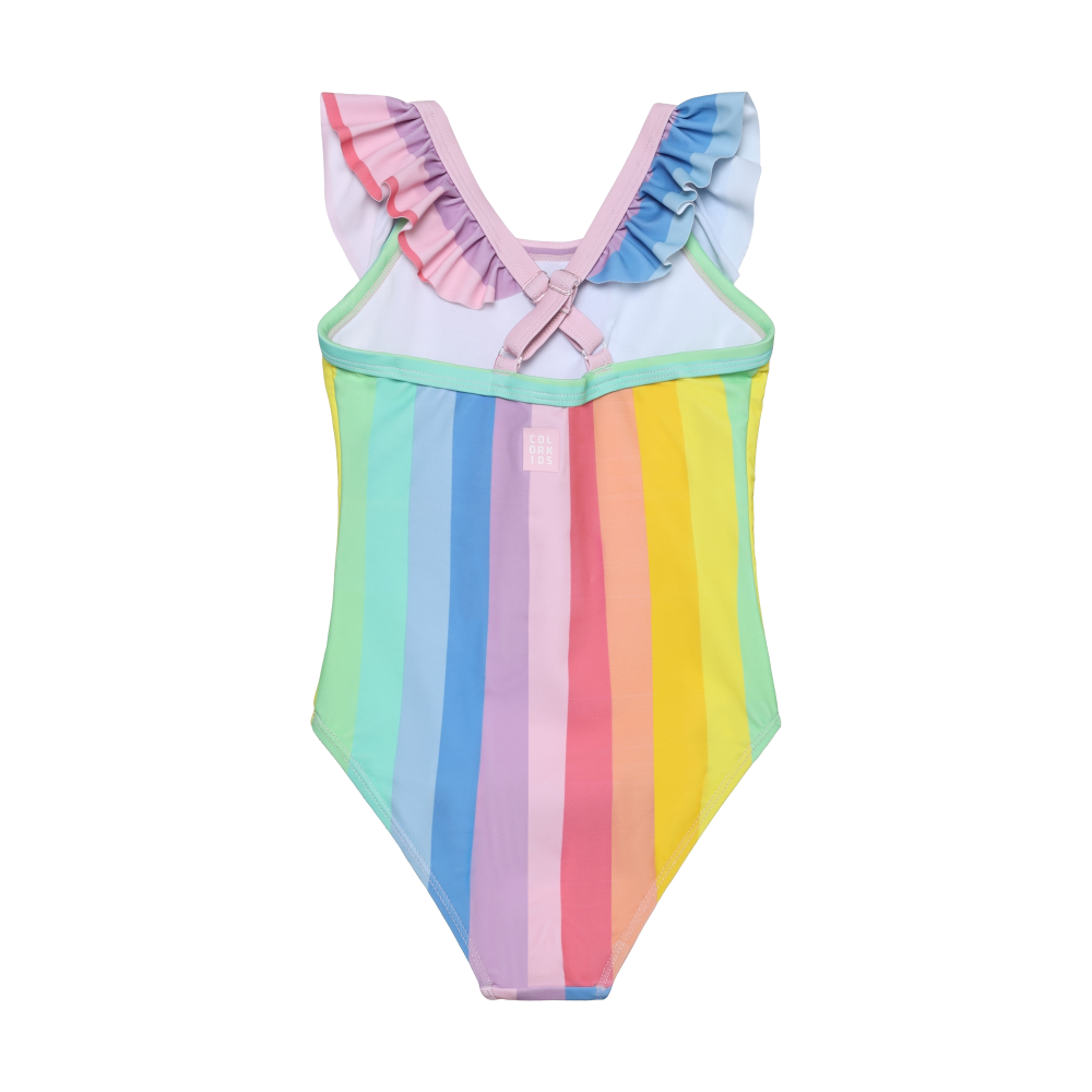 Color Kids - One-Piece Swimsuit Rainbow  - 6Y