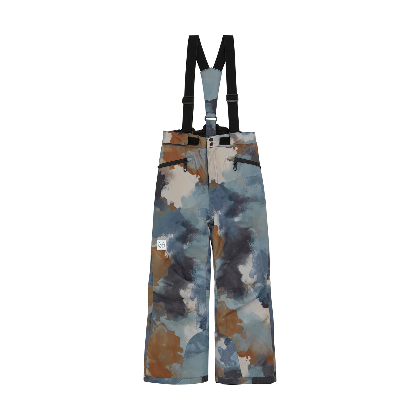 Color Kids SKi Pants - Print Blue Bown- 6Y