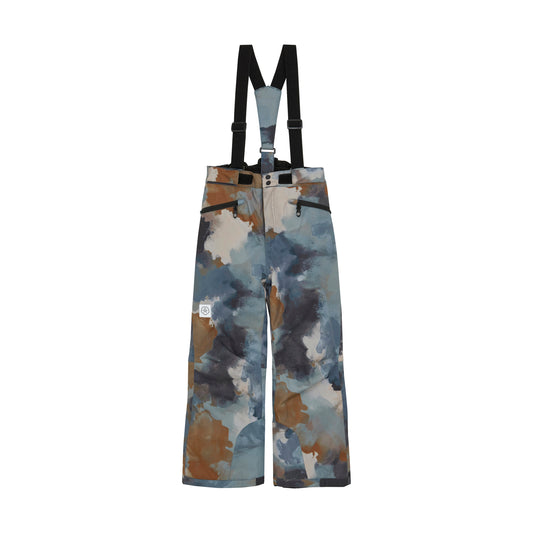 Color Kids SKi Pants - Print Blue Bown- 6Y
