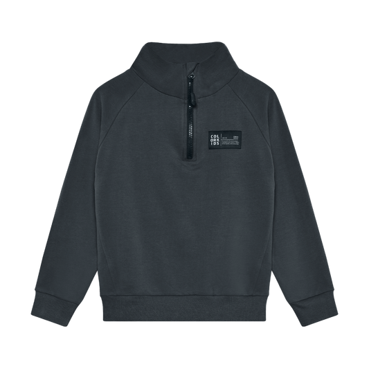 Color Kids - Cotton Three-Quarter Zip-Up