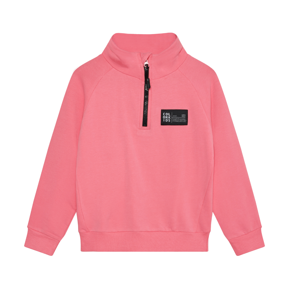 Color Kids - Cotton Three Quarter Zip Up